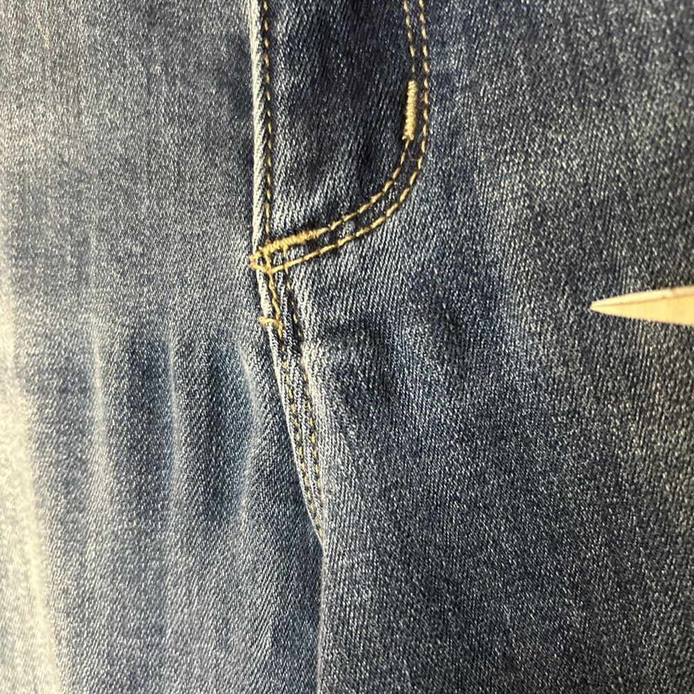 Sundance Womens Jeans Primrose Mid Rise Crop Boho Distressed Blue 29 Flawed - Picture 6 of 16